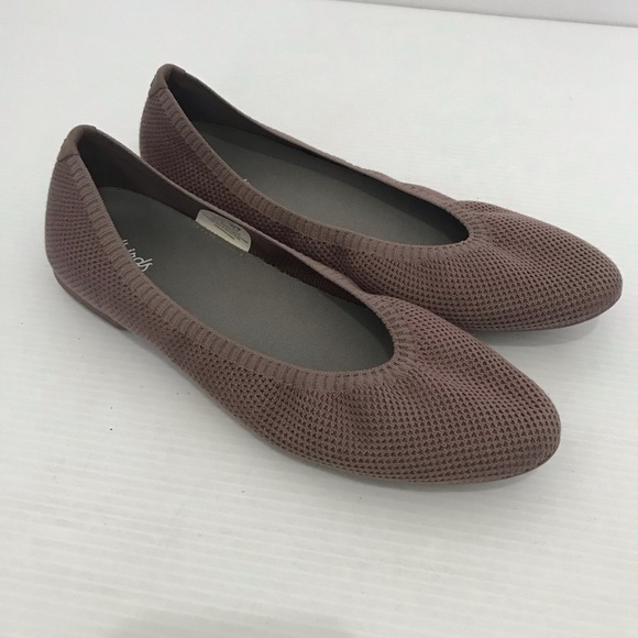 ALLBIRDS TREE BREEZERS STORMY MAUVE KNITTED  BALLET FLATS SIZE 9 - Picture 1 of 7